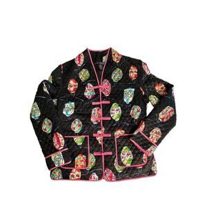 Vintage Anne Carson Quilted Silk Lantern Jacket